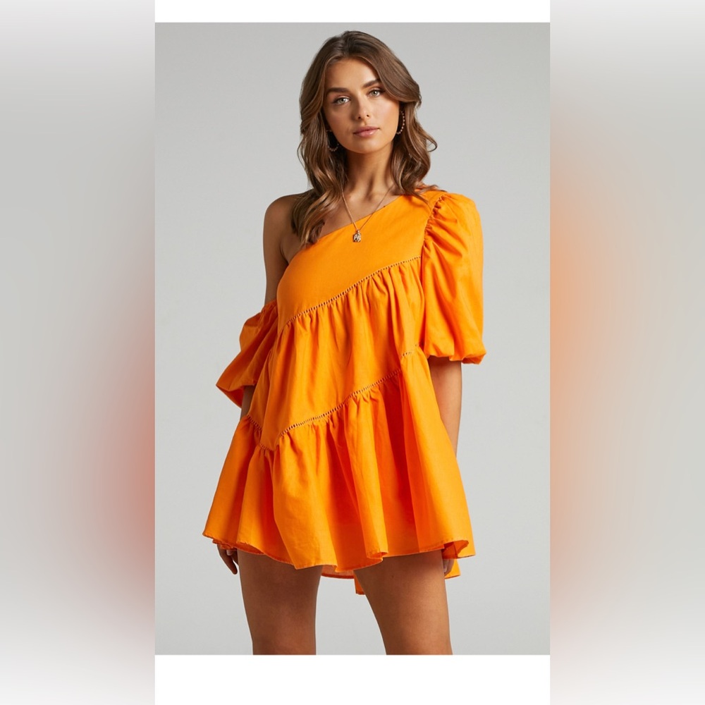 Harleen Mini Orange Dress